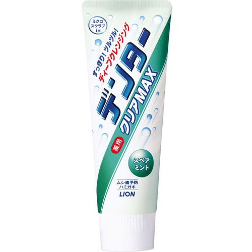 Зубная паста с микрогранулами для защиты от кариеса с ароматом мяты Lion "Dentor Clear MAX" 140г 186441